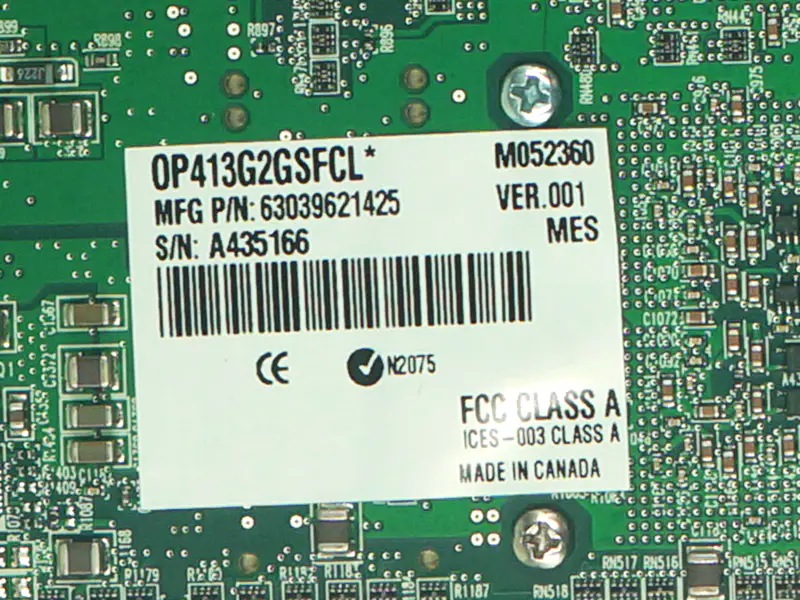Matrox Y7116-04 Y7027-0101 OP413G2GSFCL* Image Capture Card